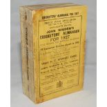 Wisden Cricketers' Almanack 1927. 64th edition. Original paper wrappers. Some wear and soiling to