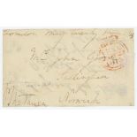 Paul Methuen. M.C.C. 1816. Signed free-front envelope to J. Gooch of Saxlingham, Norwich, dated