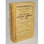 Wisden Cricketers' Almanack 1906. 43rd edition. Original paper wrappers. Replacement spine paper.