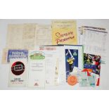 Cricket ephemera 1940s-2000s. A mixed selection of scorecards, tickets, programmes etc for Test,
