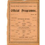 Tottenham Hotspur v Clapton Orient. London League. Season 1914-1915. Original single sheet programme