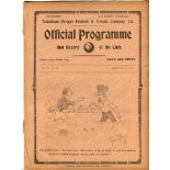 Tottenham Hotspur v Blackpool. English Cup. 1st Round Re-Play. Season 1912-1913. Original