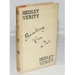 'Bowling 'Em Out'. Hedley Verity. London 1936. First edition with very good rare dustwrapper. G -