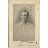 John Henry Kirwan. Tottenham Hotspur 1899-1905. Early mono printed postcard of Kirwan, head and