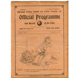 Whites v Stripes. International Trial Match. Season 1910-1911. Original programme for the Trial
