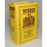 Wisden Cricketers' Almanack 1979. Original hardback with original and replacement dustwrapper.