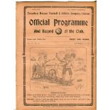 Tottenham Hotspur v Leicester, v Watford and v West Ham United. Season 1913-1914. South Eastern