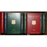 Yorkshire C.C.C. Annuals 1958-1974. Sixteen leather bound editions for seasons 1958-1960 and 1962-