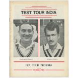 'Test Tour India'. India tour to England 1971. Unofficial 'pirate' souvenir programme printed by '