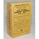 Wisden Cricketers' Almanack 1928. 65th edition. Original paper wrappers. Minor wear to spine paper