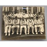 Leicestershire C.C.C. 1937. Official mono photograph of the Leicestershire team for the match v