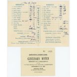 South Africa. Queenstown Cricket Union Centenary Match 1865-1965. Goddard's XI v Maclean's XI.