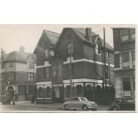 Tottenham Hotspur Football Club 1950's. Mono real photograph postcard of the entrance and offices at