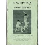 Worcestershire C.C.C. Official Benefit booklets for Tom Graveney 1969 and Basil D'Oliveira,