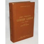 Wisden Cricketers' Almanack 1901. 38th edition. Original hardback. Very good condition with gilt