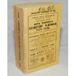 Wisden Cricketers' Almanack 1932. 69th edition. Original paper wrappers. Very good condition. From