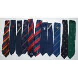 Cricket Ties. Good collection of almost one hundred cricket ties. Include M.C.C. City, Cornhill