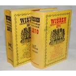 Wisden Cricketers' Almanack 1970. Original hardback with dustwrapper. Presentation handwritten