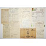 England v New Zealand 1931-1978. Eleven official scorecards for Test matches played at Lord's