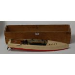 A Hobbies Bowman Models spirit-fired speedboat, 48cm