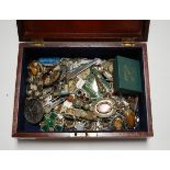 A collection of mainly modern costume and other jewellery, to include a white metal brooch in the