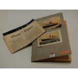 A large collection of assorted pamphlets, booklets, photographs etc relating to the Cunard Line Ship