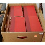 Masterpiece Library of Short Stories, 20 vols, half bound in red leather