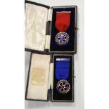 A George V 9 carat gold and enamelled jewel for The Past President, Rotary Club, Kingston upon Thame