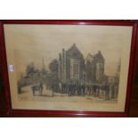 A Victorian monochrome print entitled Harrow Bill