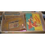 A quantity of vintage and modern release board games and children's toys, to include a boxed weaving