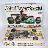 A Tamiya 1/12 scale boxed F1 classic car kit group to include Kit No. 1213-2800 John Player