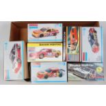 Seven various boxed Monogram 1/24 scale Stock Car and Nascar plastic car kit group, examples to