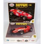 A Revival of Italy 1/20 scale diecast metal Ferrari kit group, two examples, both appear as issued