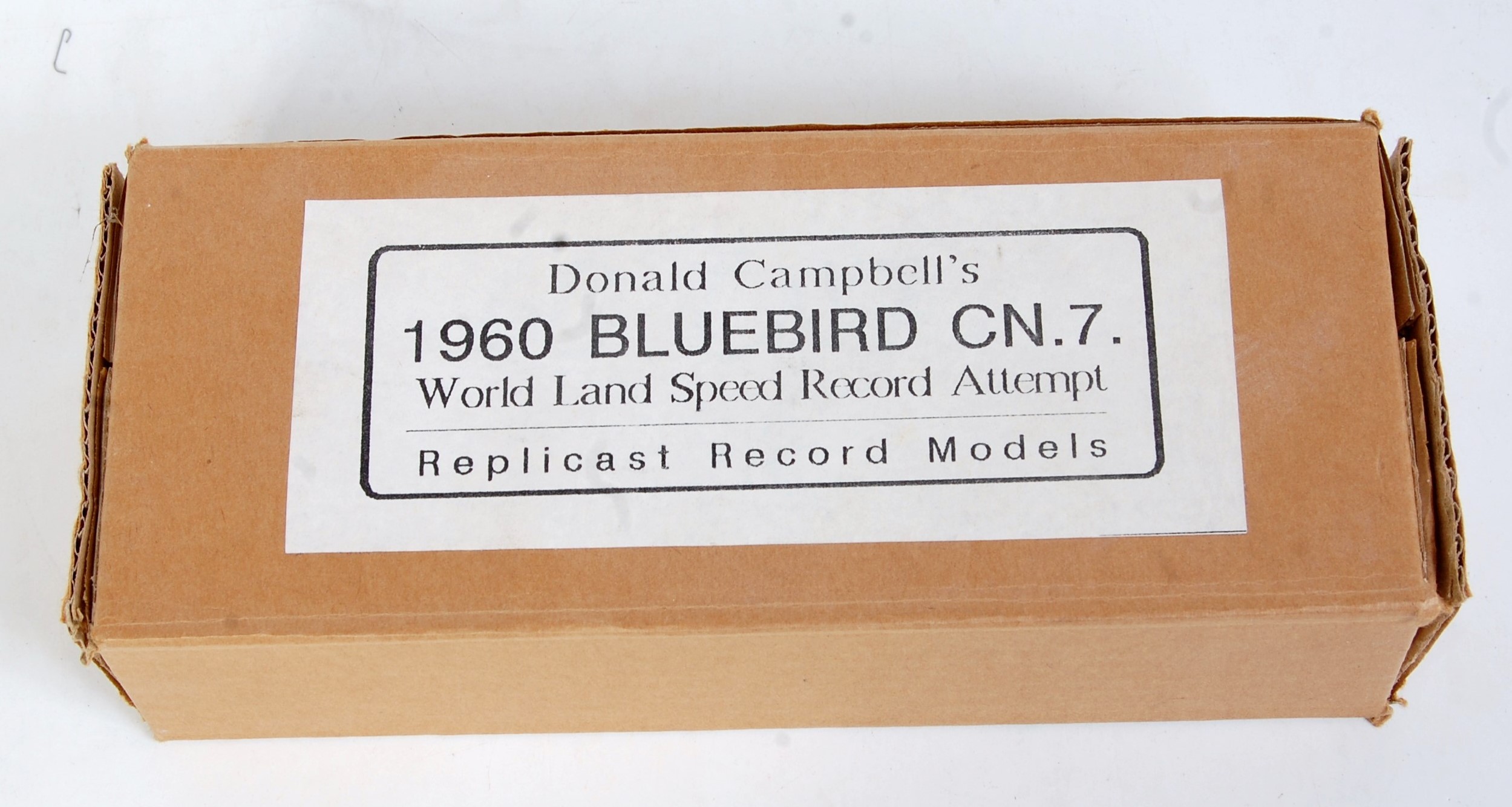 A Replicast Record Models resin kit for a Donald Campbell's 1960 Bluebird CN7 World Landspeed record