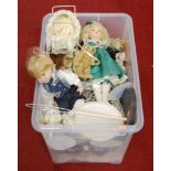 One box containing a quantity of mainly modern release collectors dolls