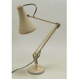 A Herbert Terry cream painted anglepoise desk lamp