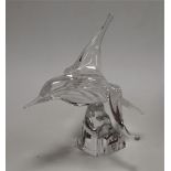 A Zanetti Murano glass ornament in the form of a bird, h.28cm