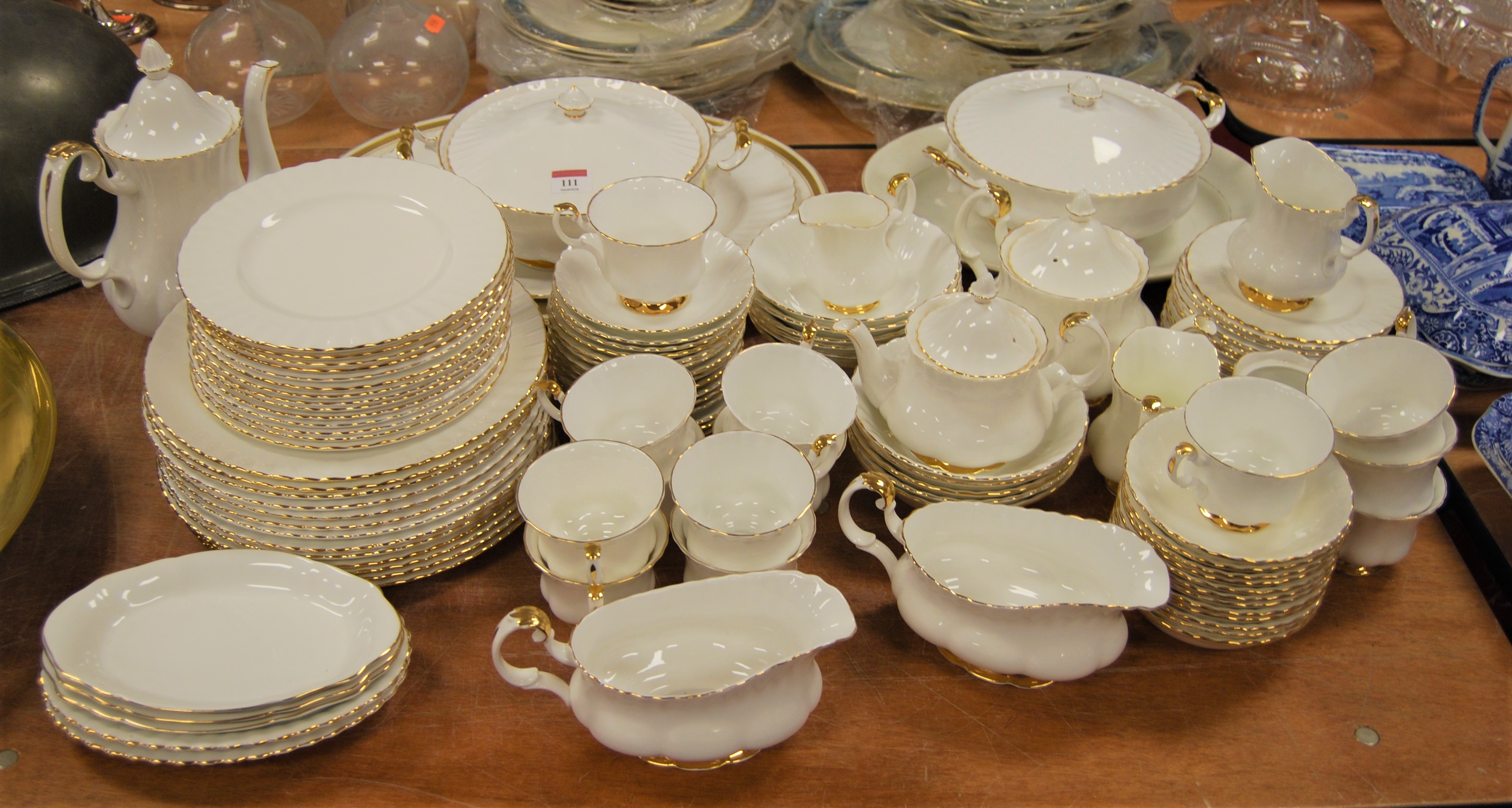 A Royal Albert 12-place setting tea & dinner service in the Valdor pattern