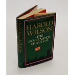 Sir Harold Wilson - The Governance of Britain, 1st edition, 1976, signed copy