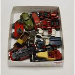 A small collection of tinplate and diecast model vehicles, to include Matchbox Models of