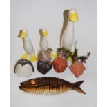 A Jeff Soan reticulated model of a fish, signed and dated 1999, with Pam Schomberg Gallery of