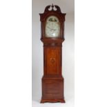Daniel Moore of Coventry - an early 19th century oak and mahogany longcase clock, the painted and