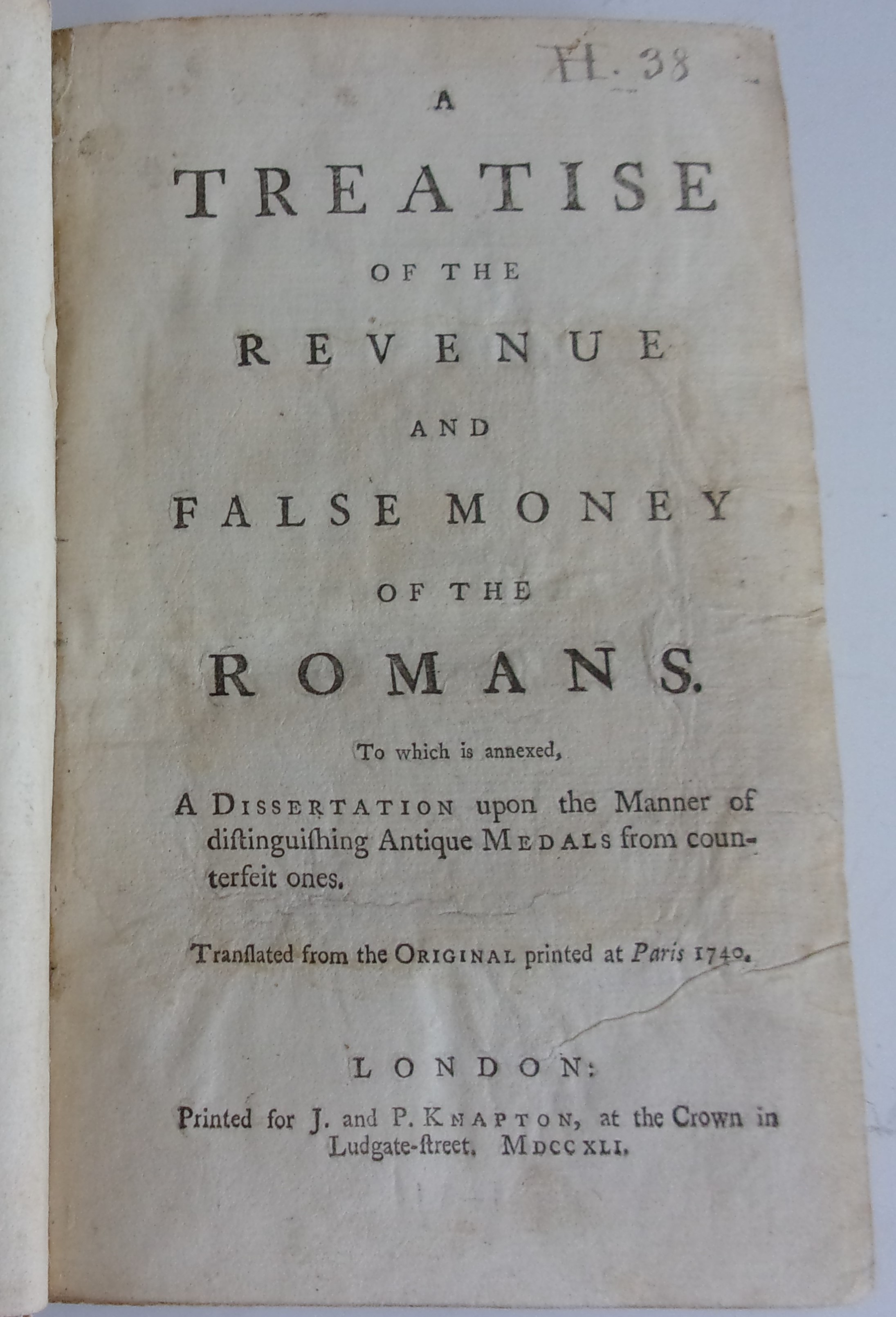 CHASSEPOL, Francois de & BEAUVAIS Guillaume, Enid. A Treatise of The Revenue and False Money of - Image 2 of 2