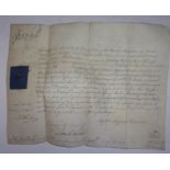 Vellum Document: George III appointment of John George Richardson to 1 st Lieutenant of the 108 th