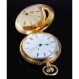 Thomas Russell & Son of Liverpool - an 18ct gold cased gents full hunter pocket watch, having