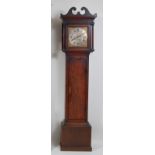 George Lumley (1723-1784) of Bury (St Edmunds) - an 18th century oak longcase clock, the 11"