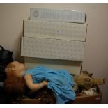 A collection of various dolls and teddy-bears, to include Franklin Heirloom dolls, and The Classique