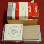 A collection of assorted boxed mainly Spode Christmas year plates