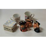 A small collection of miscellaneous items, to include Royal Doulton character jugs of Falstaff D6385