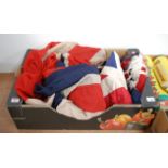 A large 20th century Union Jack; and two others (3)